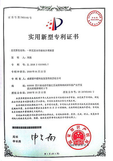 霸中霸专利证书